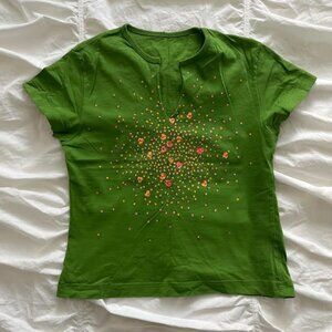 Floral Print Cropped Baby Tee